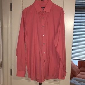 Slim Fit - STRETCH shirt 16 34/35 Red ora